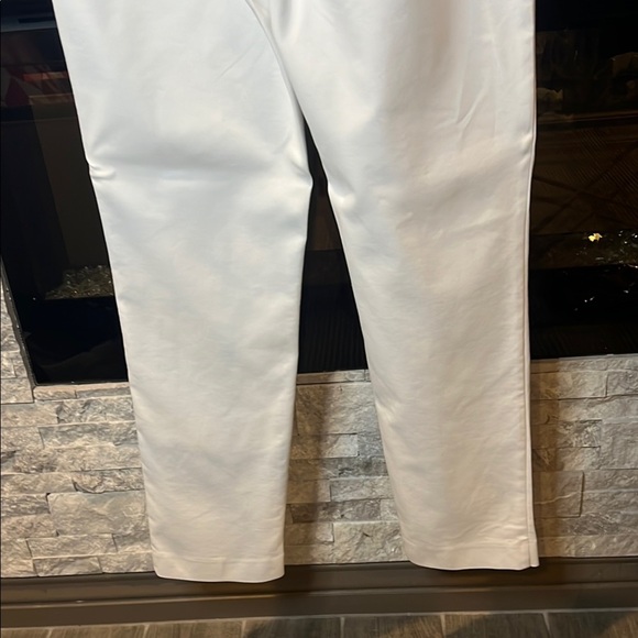 Talbots Newport White Cotton Rayon Blend Pants size 10 - Picture 11 of 13